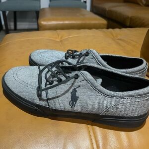 Polo by Ralph Lauren Black and Gray Men's Sneakers
